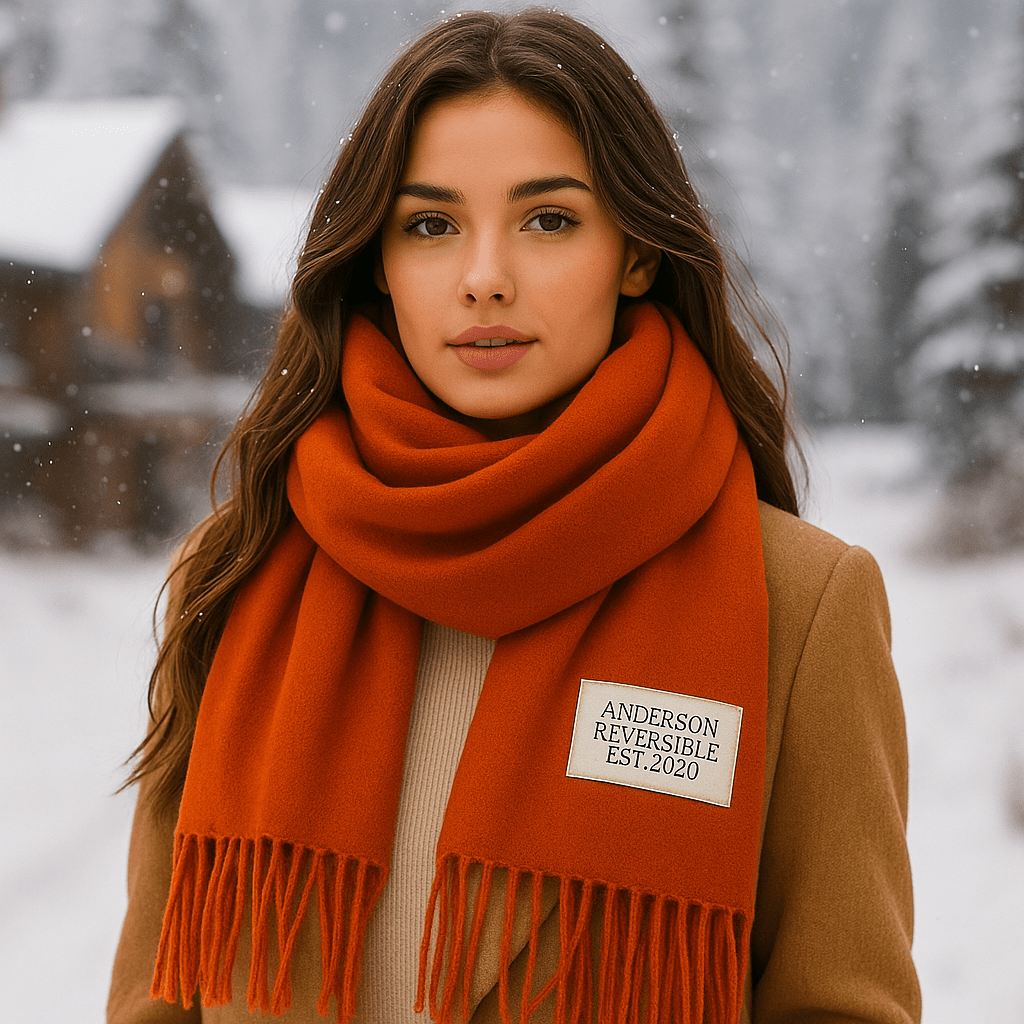 Oneka - Winter Cashmere Scarf - Warm - Luxurious - Cozy - Soft