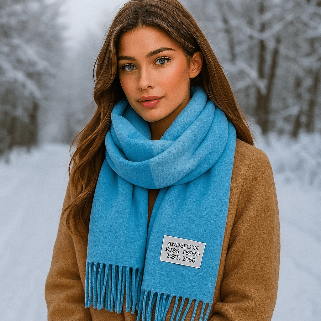 Oneka - Winter Cashmere Scarf - Warm - Luxurious - Cozy - Soft