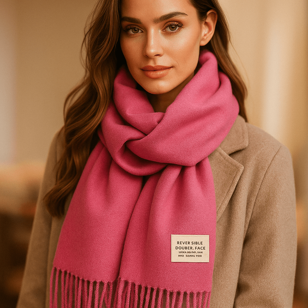 Oneka - Winter Cashmere Scarf - Warm - Luxurious - Cozy - Soft