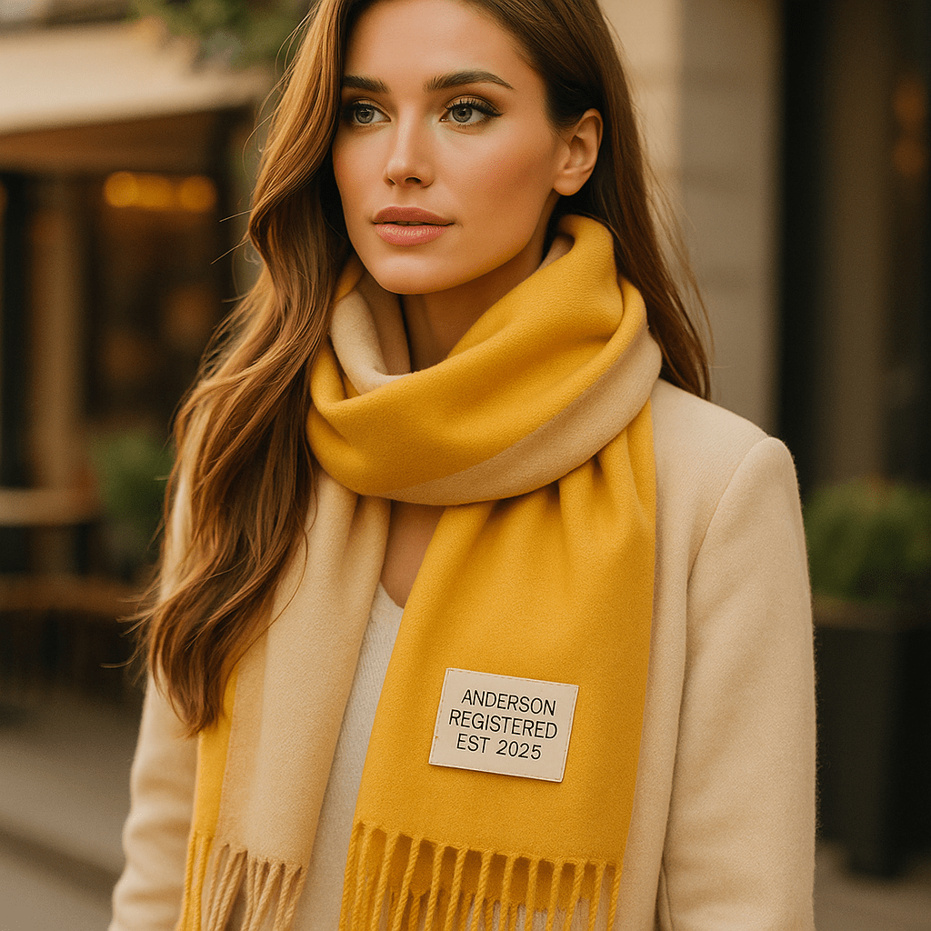 Oneka - Winter Cashmere Scarf - Warm - Luxurious - Cozy - Soft