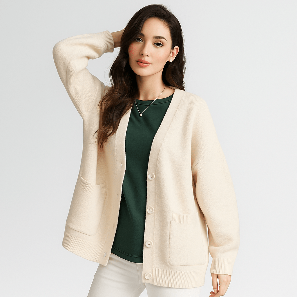 Oversized Soft Cardigan - Pockets - Comfort Fit