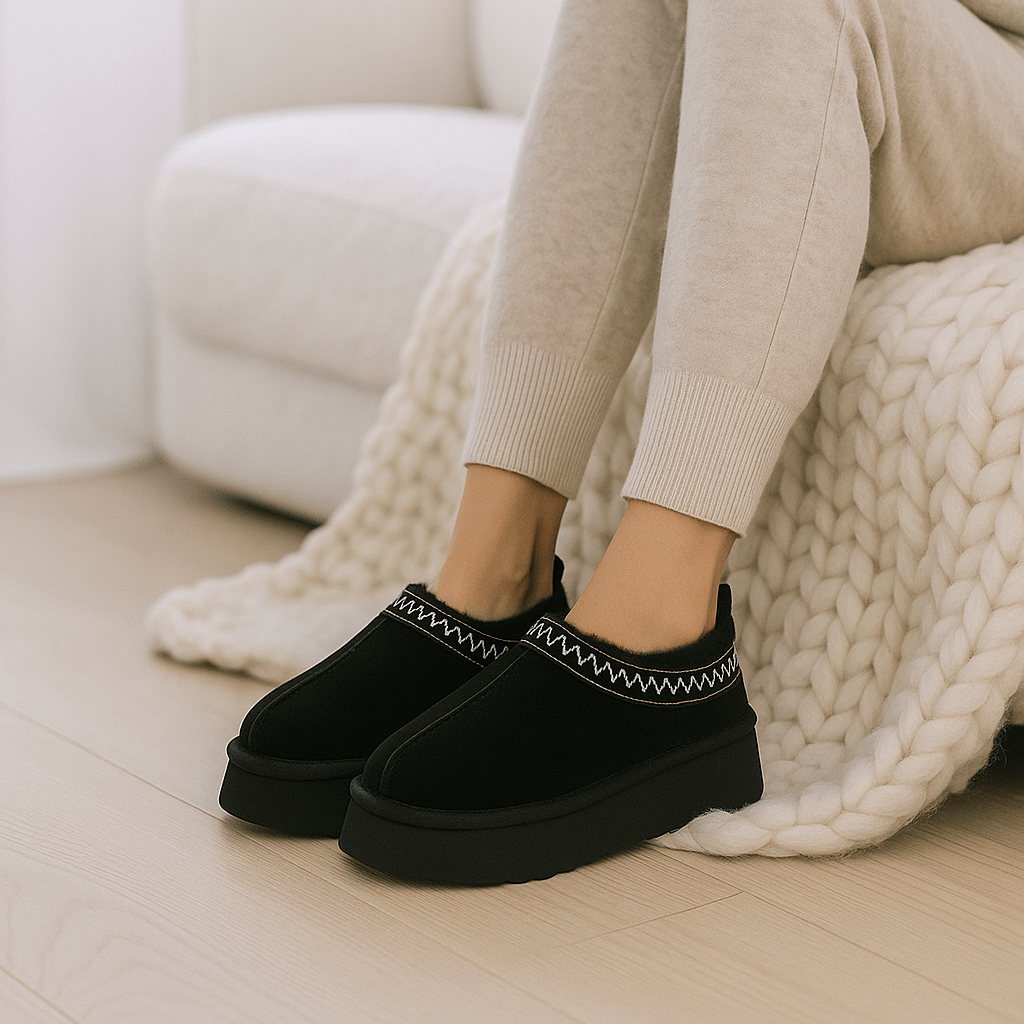 Vera Platform Slippers - Warm - Elegant