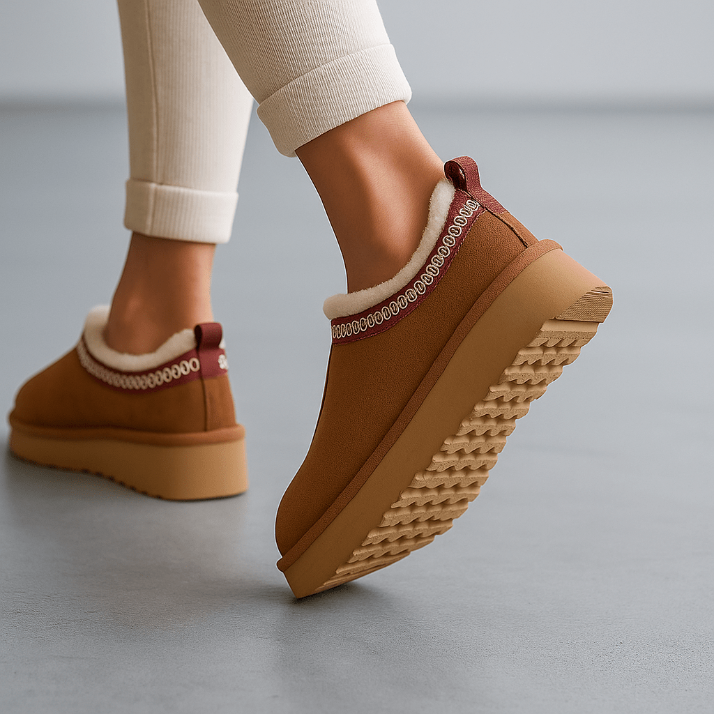 Vera Platform Slippers - Warm - Elegant