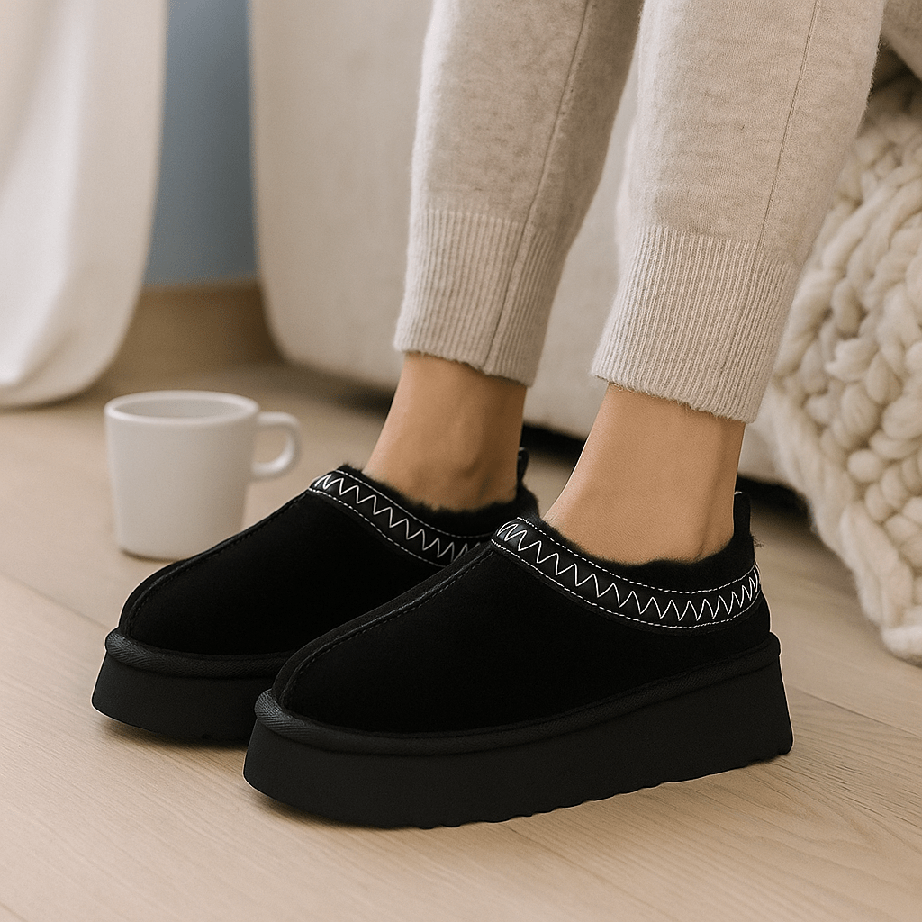 Vera Platform Slippers - Warm - Elegant