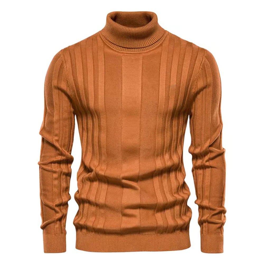 Elegant Men's Turtleneck Sweater - Classic Fit