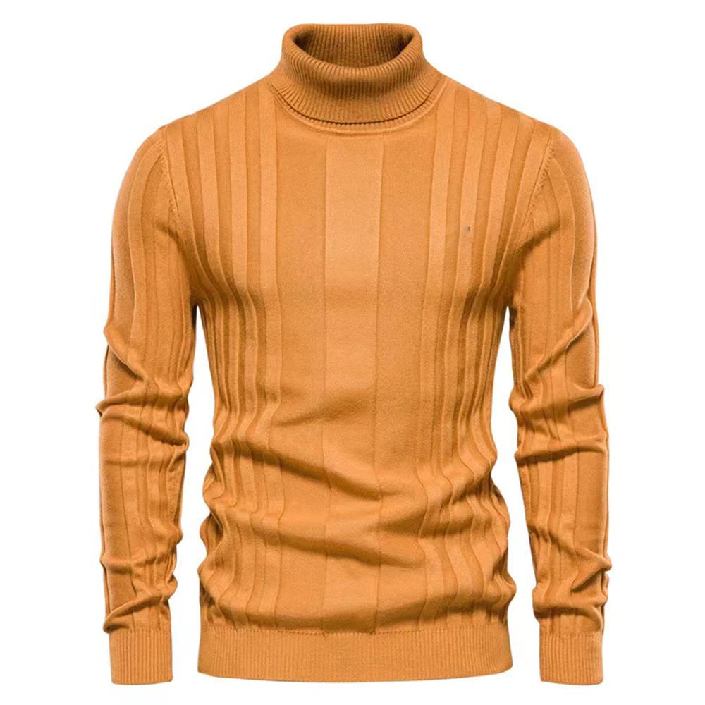Elegant Men's Turtleneck Sweater - Classic Fit