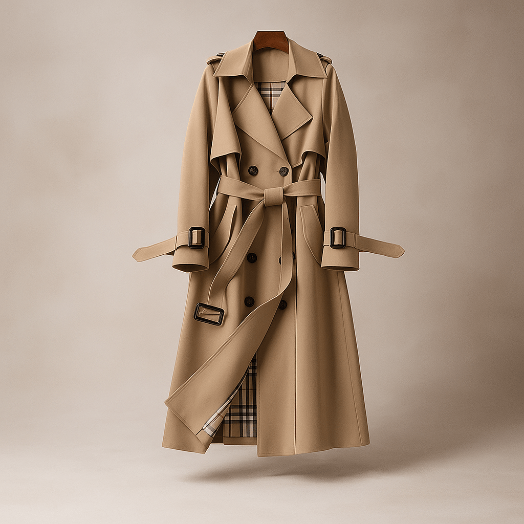 Trench Coat - Double-Breasted - Classic Style