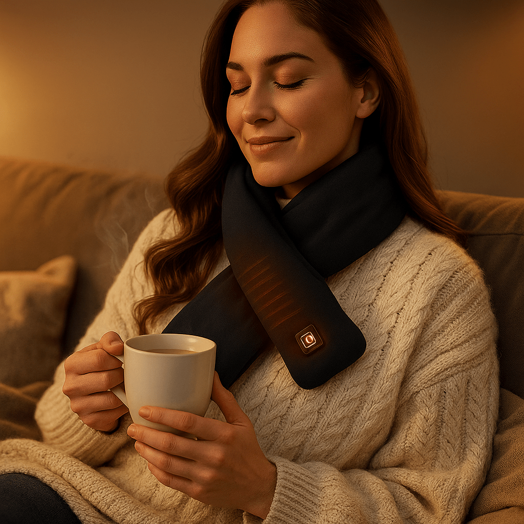 Electric Heated Scarf - Winter - 3 Heat Levels
