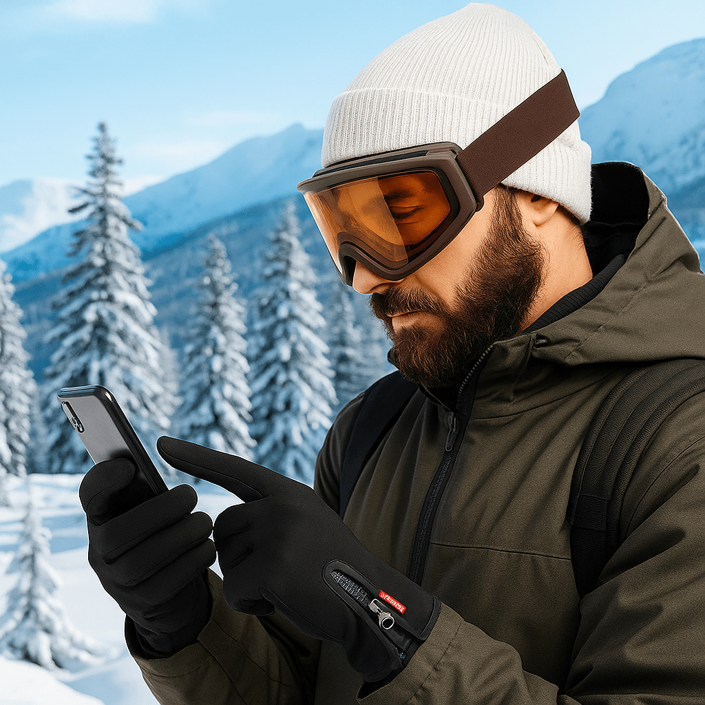 Heated Waterproof Gloves - Touchscreen - Non-Slip