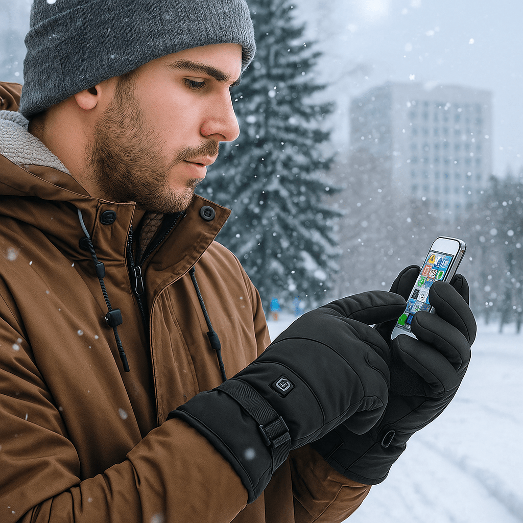 Winter Heated Gloves - Electric - Touchscreen - Heat Regulation