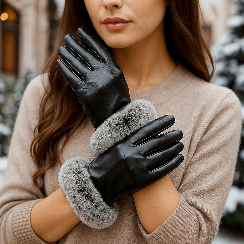 SilkGlide Winter Gloves - Elegant Style - Warm Insulation - Touchscreen