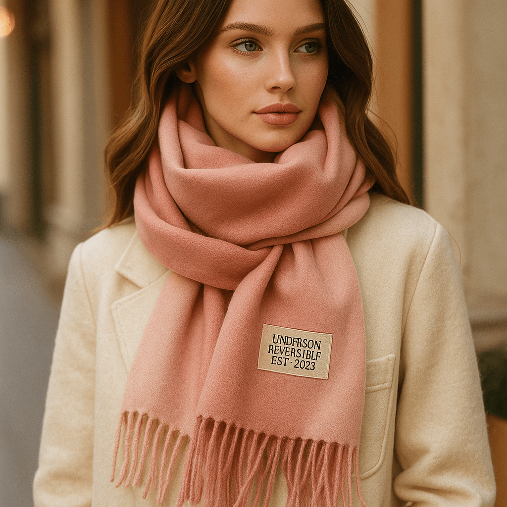 Reversible Pashmina Scarf Elena - Elegant - Soft - Two-Tone - Lightweight