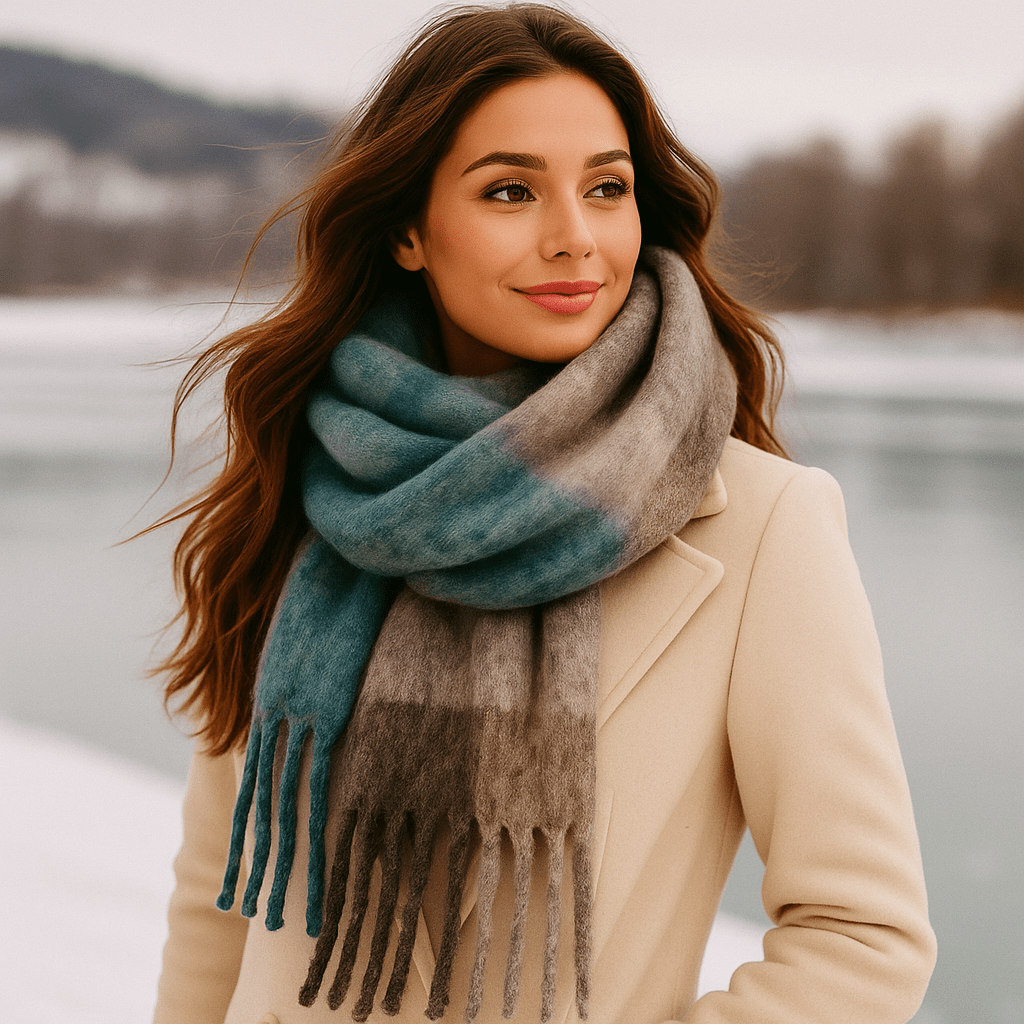 Scarvello - Thick Colourful Wool Scarf - Chunky Winter Wrap