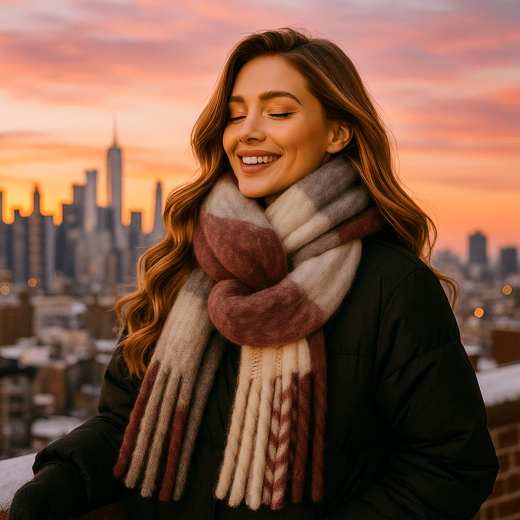 Scarvello - Thick Colourful Wool Scarf - Chunky Winter Wrap