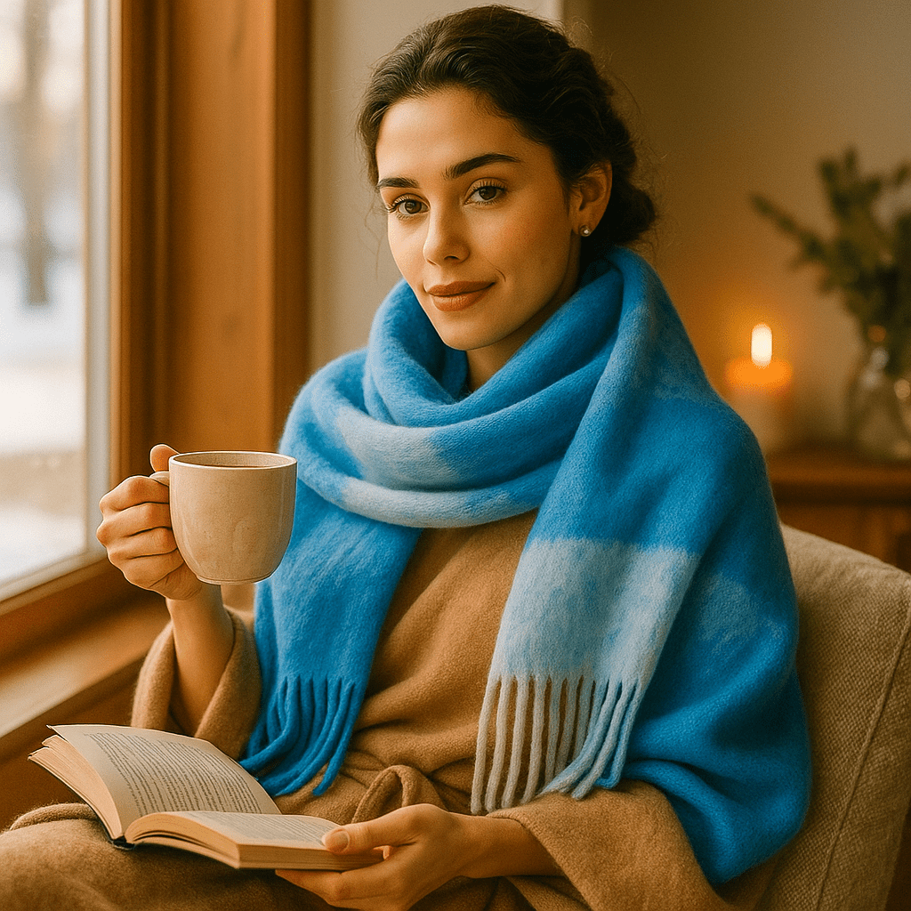 Scarvello - Thick Colourful Wool Scarf - Chunky Winter Wrap