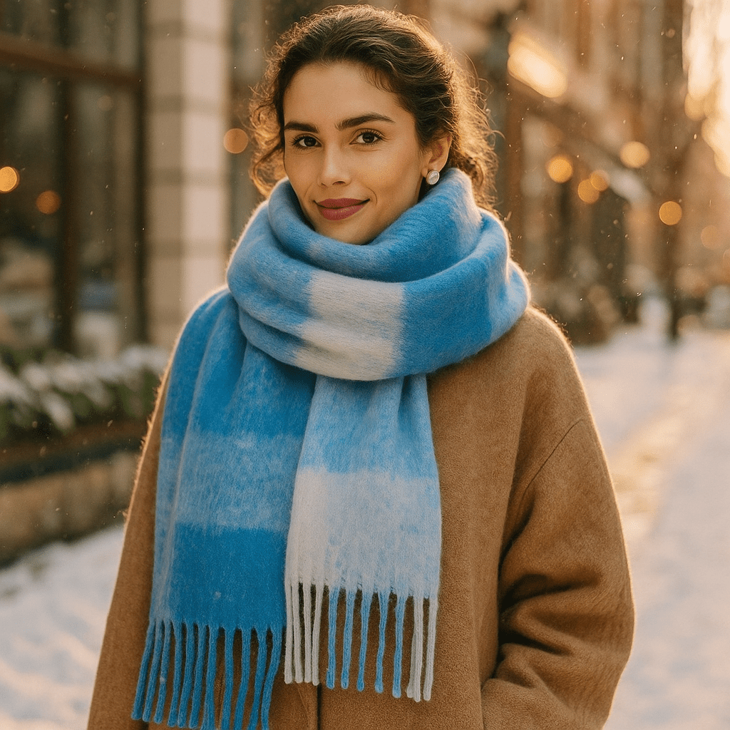 Scarvello - Thick Colourful Wool Scarf - Chunky Winter Wrap