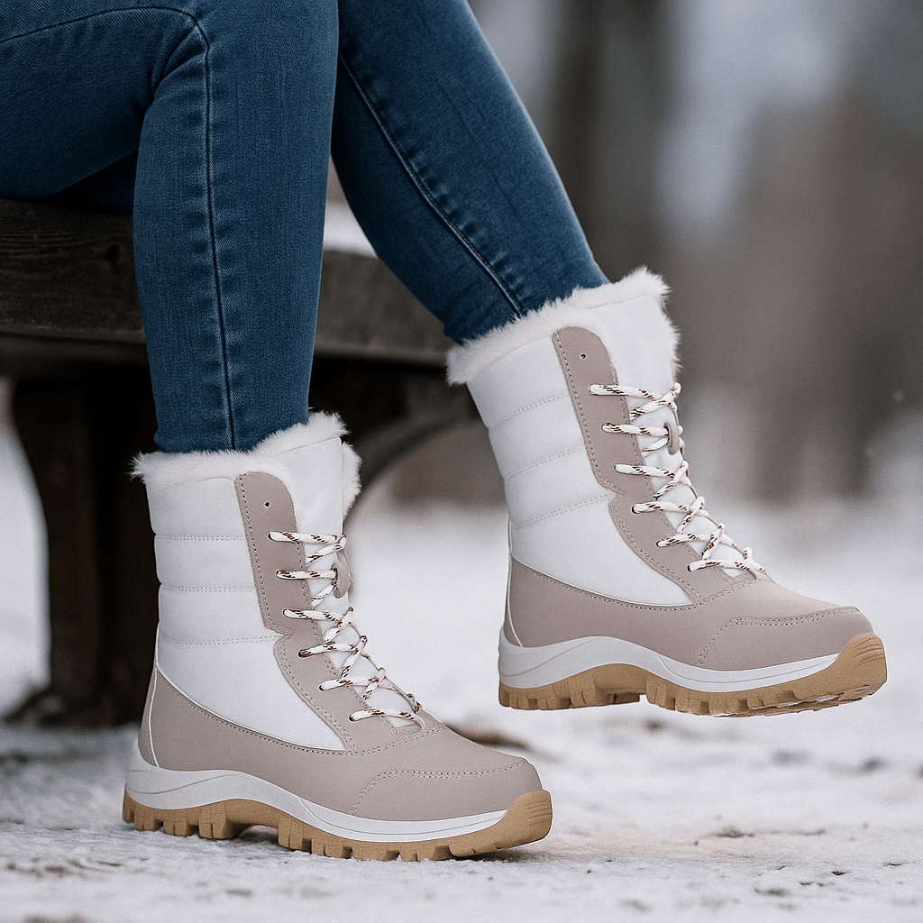 Fina Snow Boots - Platform Sole - Stylish Winter Comfort - Insulated