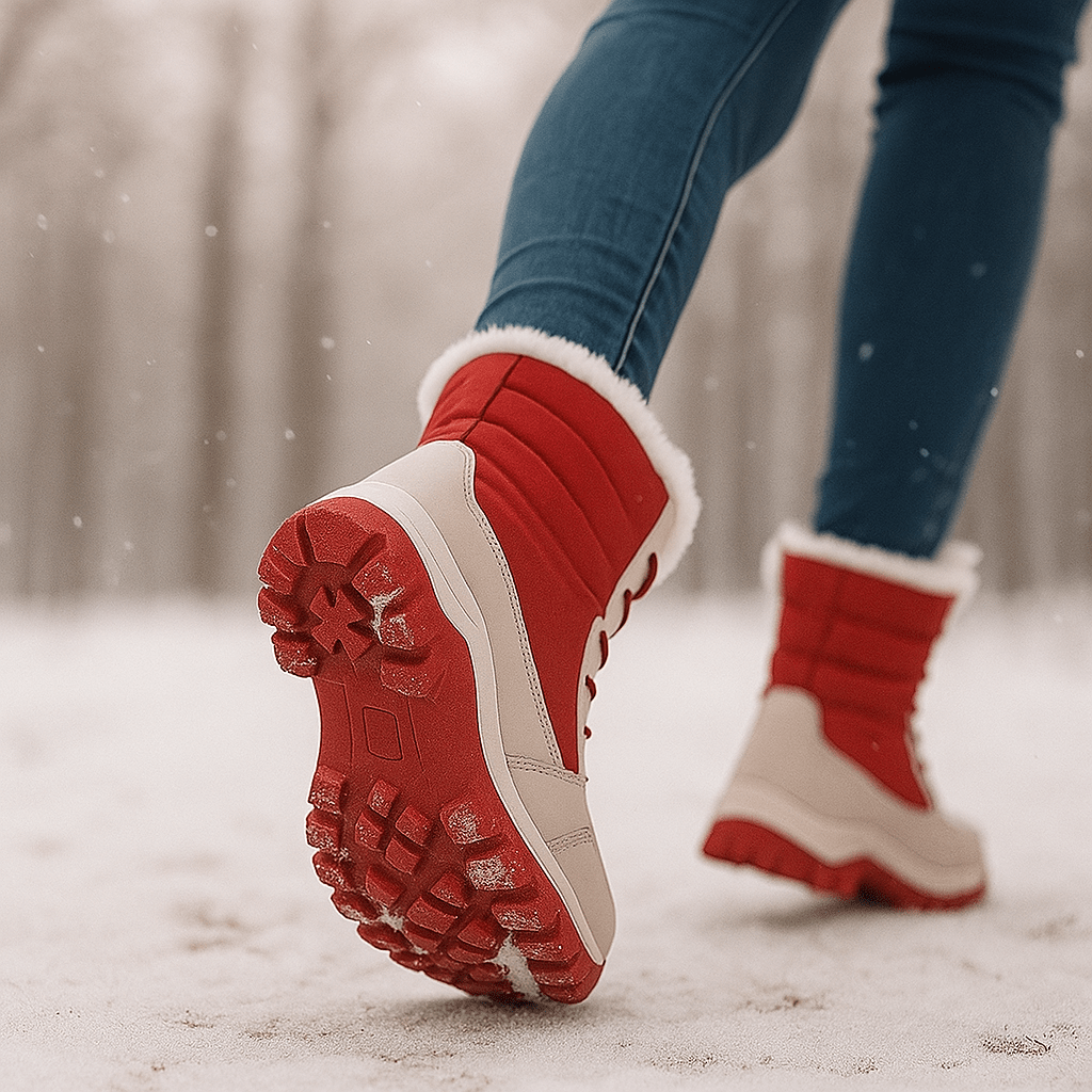 Women's Waterproof Insulated Snow Boots - Fur-Lined - Non-Slip Grip