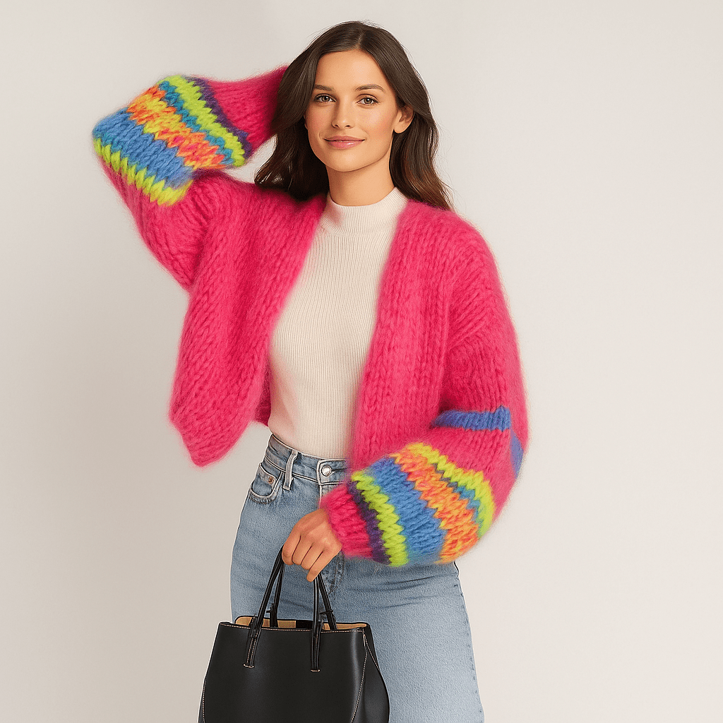 Stilla Multicolour Cardigan - Soft Comfort - Stylish Snug Fit