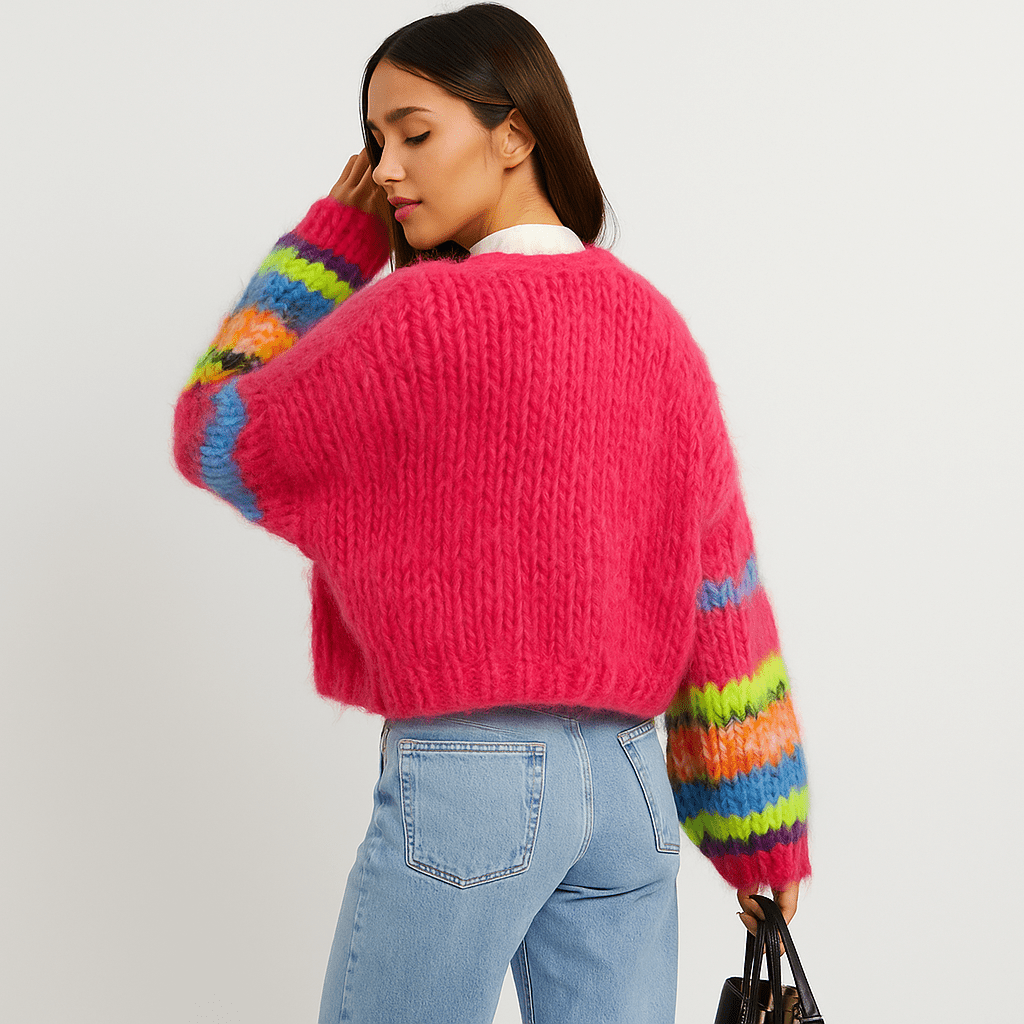 Stilla Multicolour Cardigan - Soft Comfort - Stylish Snug Fit