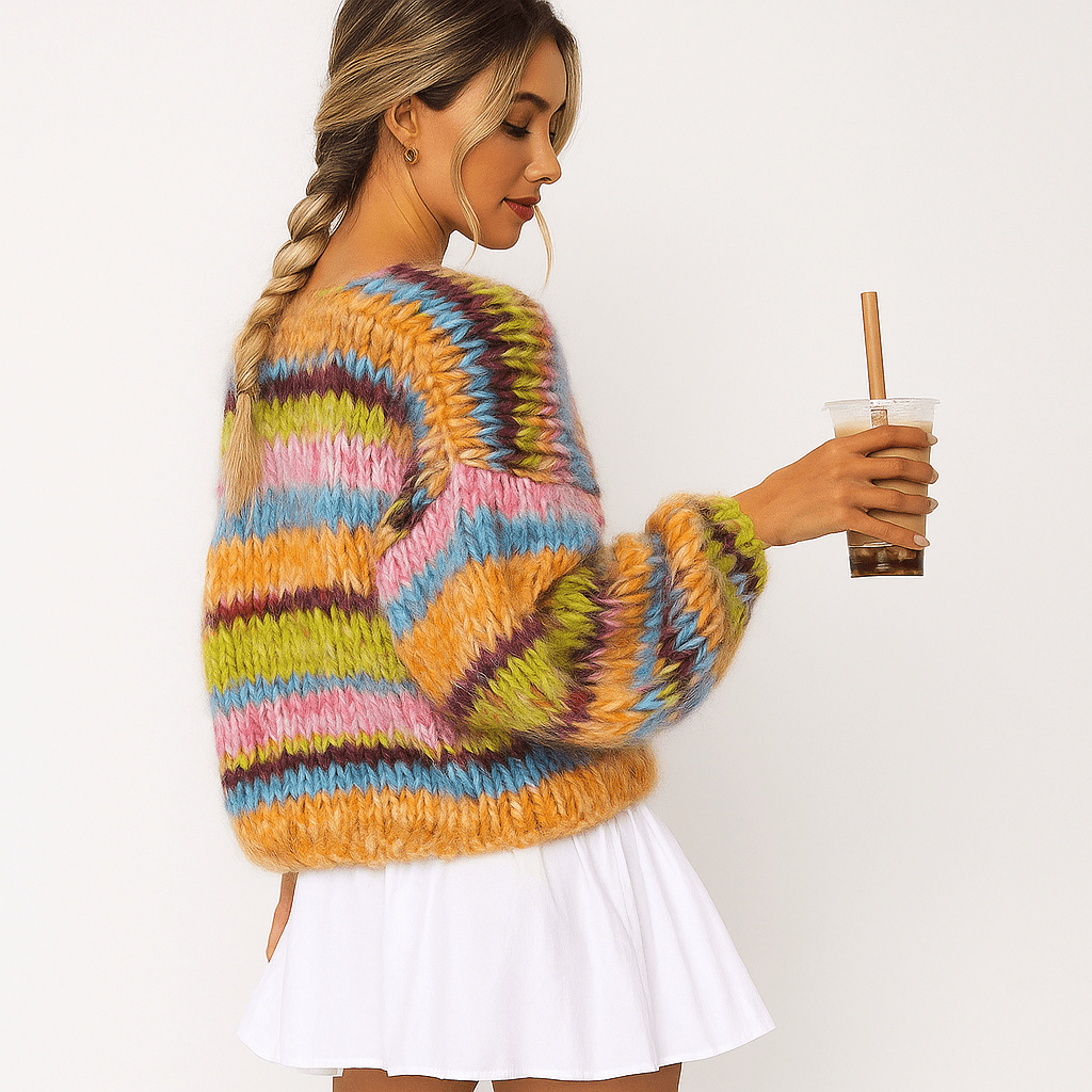 Stilla Multicolour Cardigan - Soft Comfort - Stylish Snug Fit