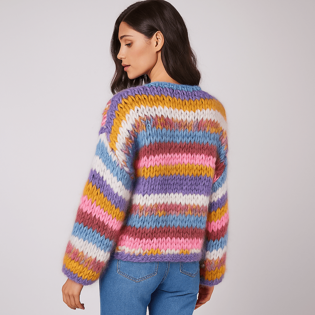 Stilla Multicolour Cardigan - Soft Comfort - Stylish Snug Fit