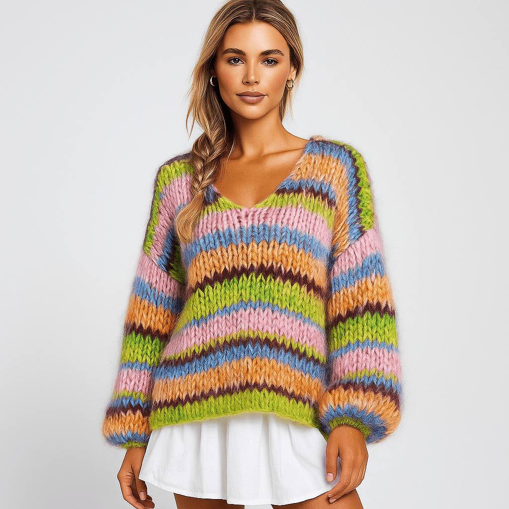 Stilla Multicolour Cardigan - Soft Comfort - Stylish Snug Fit