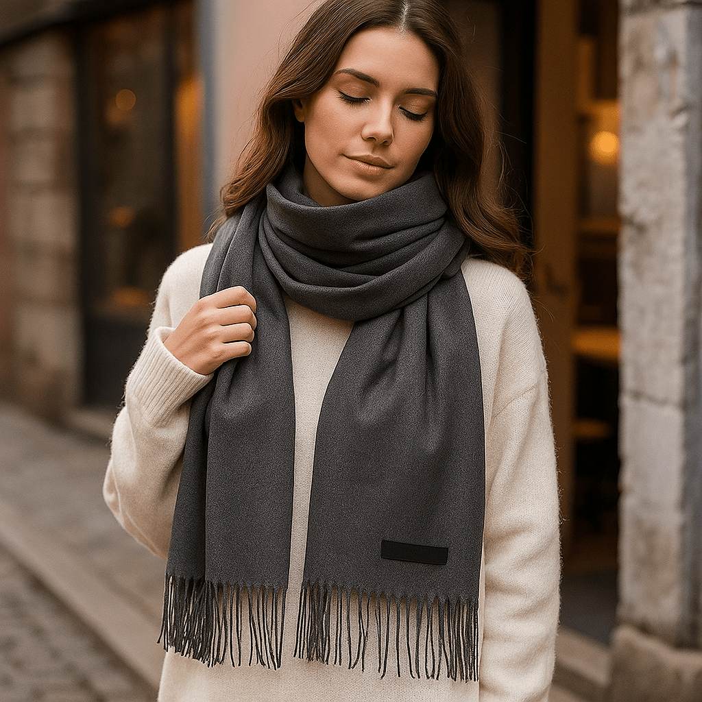 Women's Cashmere Scarf - Long - Soft - Elegant - Winter Wrap