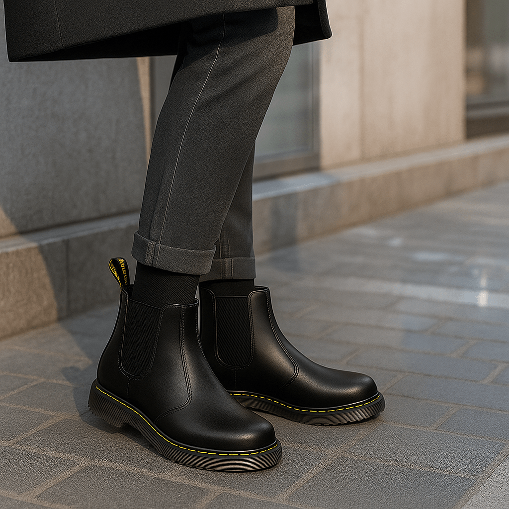 Unisex Leather Chelsea Boots - Elegant - Lasting Comfort
