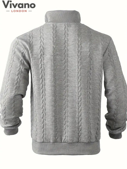 Vivano® - Michael Zip Sweater-Sweater-Vivano-London