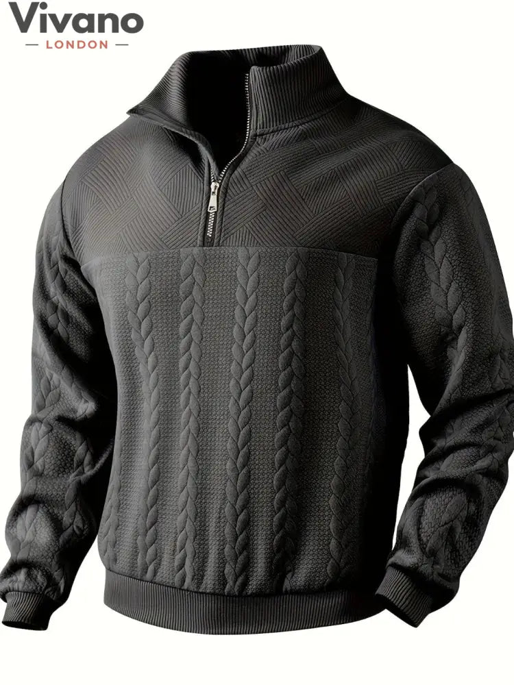 Vivano® - Michael Zip Sweater-Sweater-Vivano-London