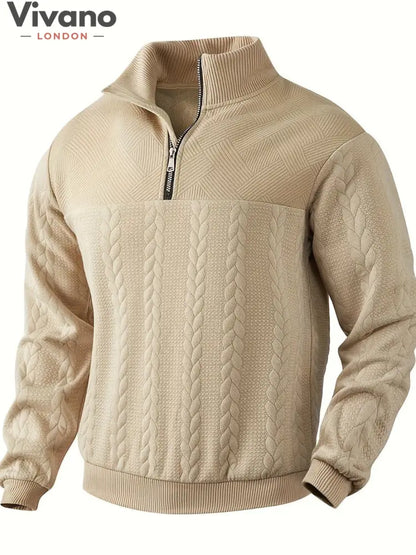 Vivano® - Michael Zip Sweater-Sweater-Vivano-London