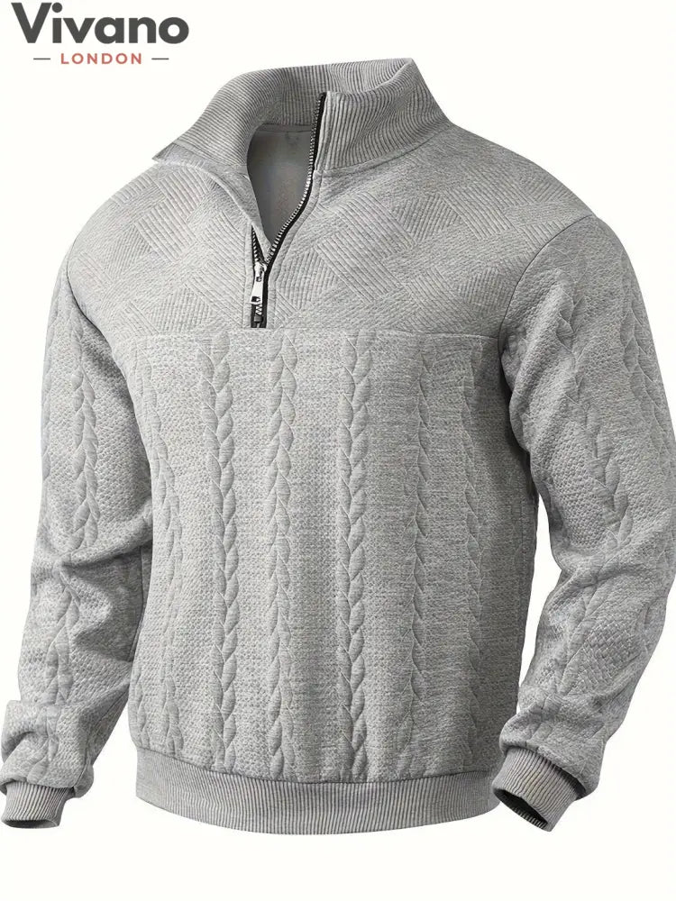 Vivano® - Michael Zip Sweater-Sweater-Vivano-London