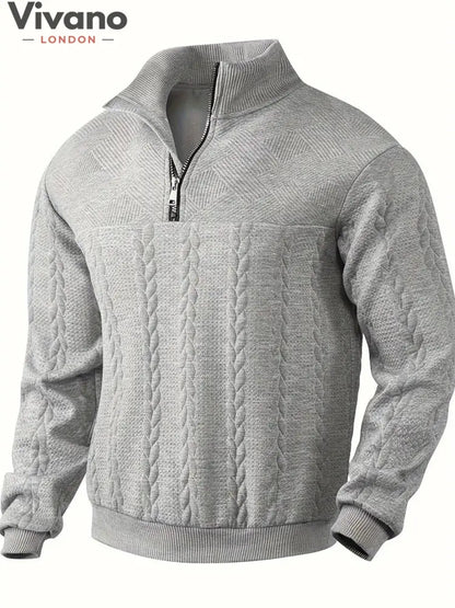 Vivano® - Michael Zip Sweater-Sweater-Vivano-London