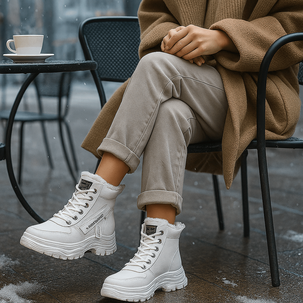 Waterproof Winter Ankle Boots - Fleece Lined - Warm Comfort