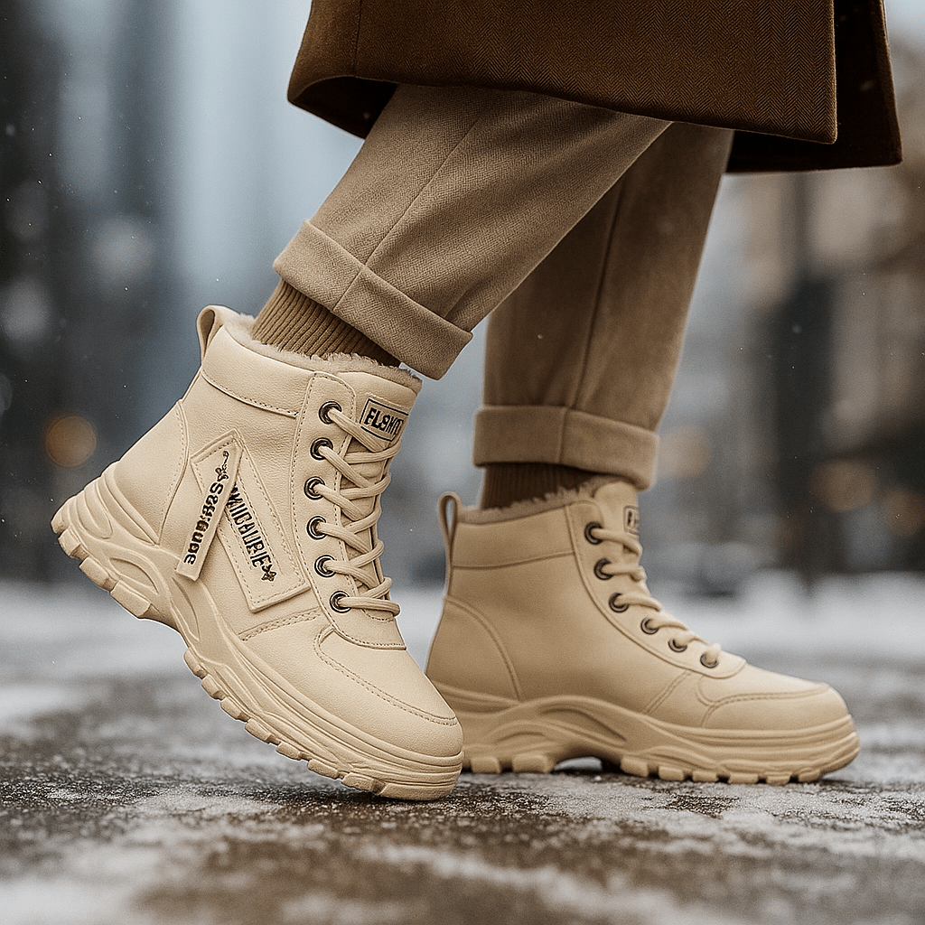 Waterproof Winter Ankle Boots - Fleece Lined - Warm Comfort