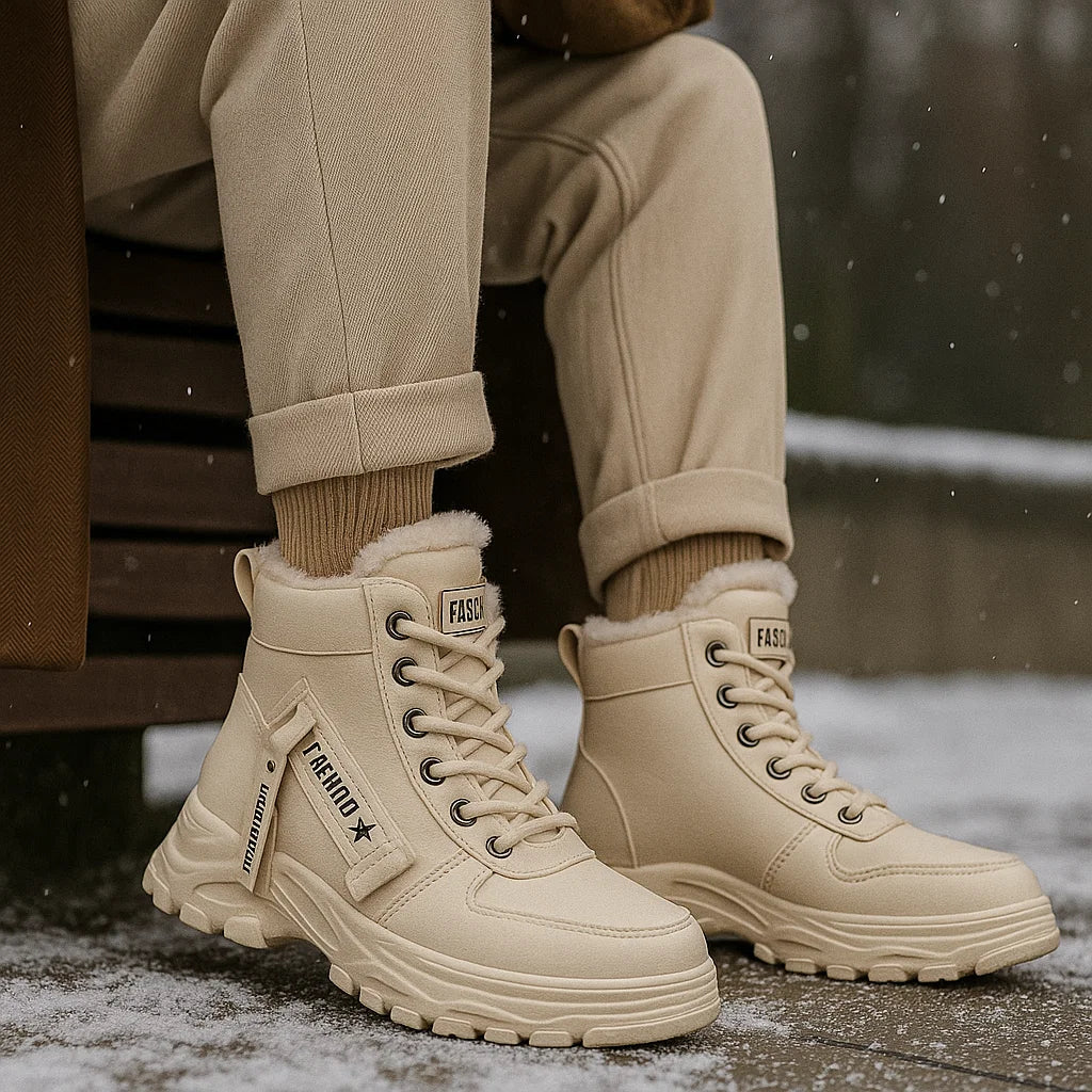 Waterproof Winter Ankle Boots - Fleece Lined - Warm Comfort