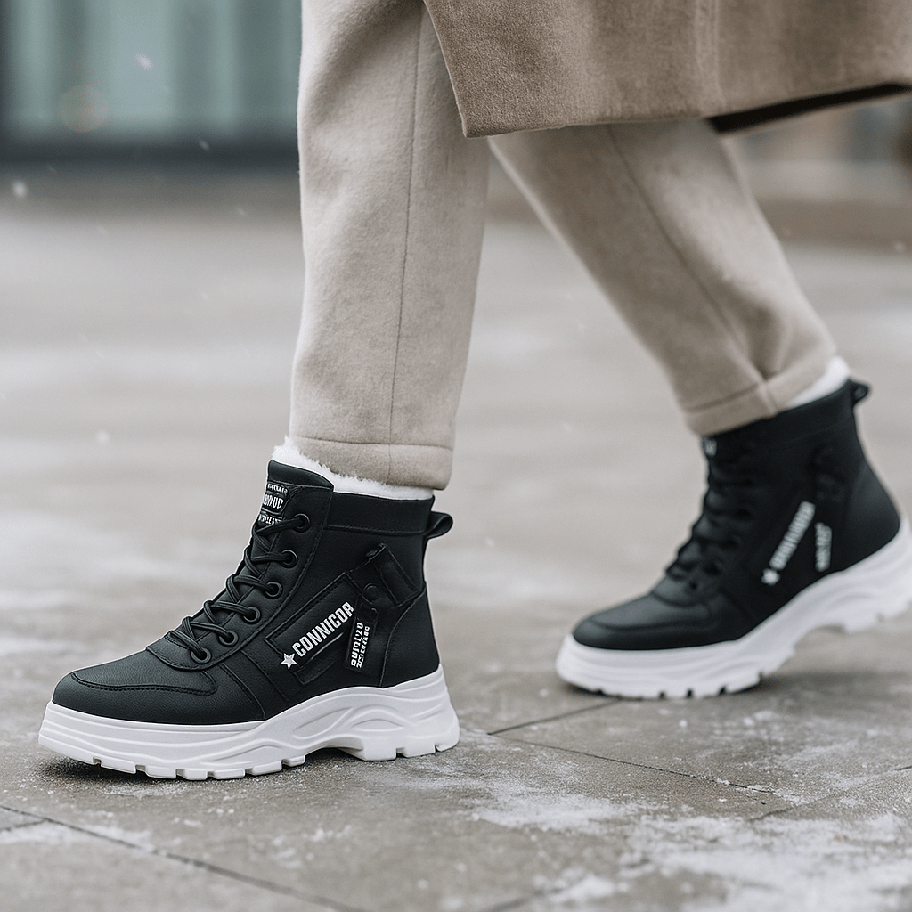 Waterproof Winter Ankle Boots - Fleece Lined - Warm Comfort