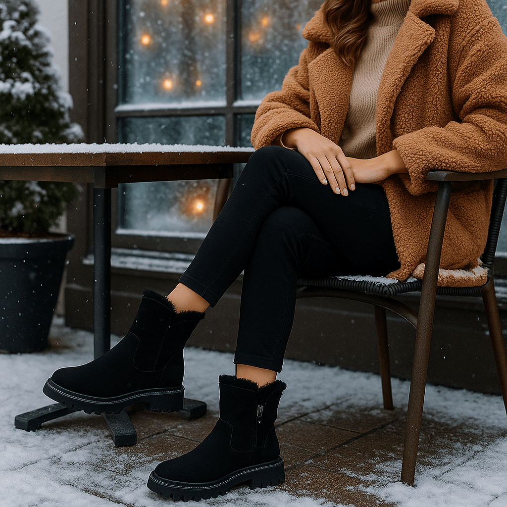 Waterproof Winter Ankle Boots - Insulated Comfort - Superior Grip