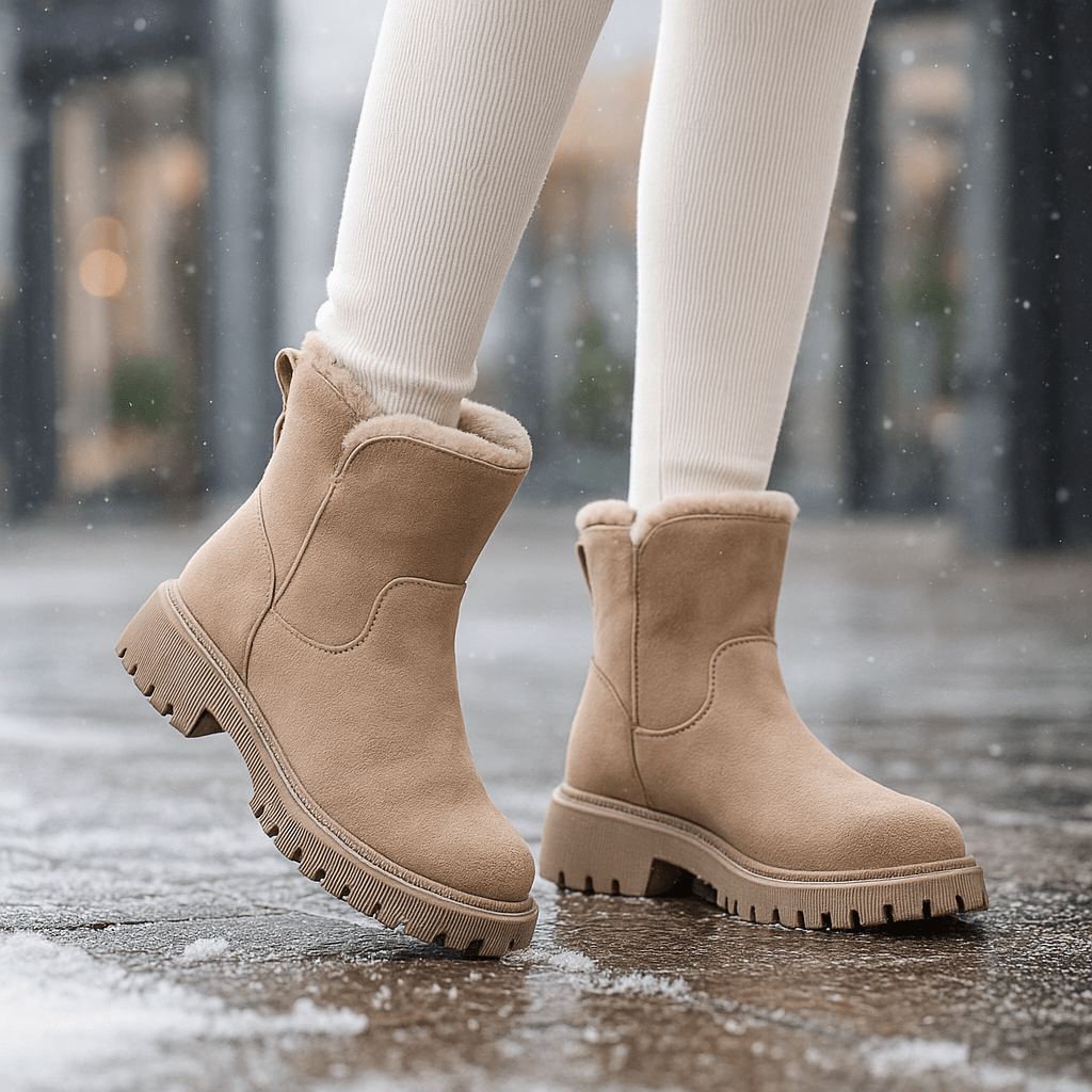 Waterproof Winter Ankle Boots - Insulated Comfort - Superior Grip