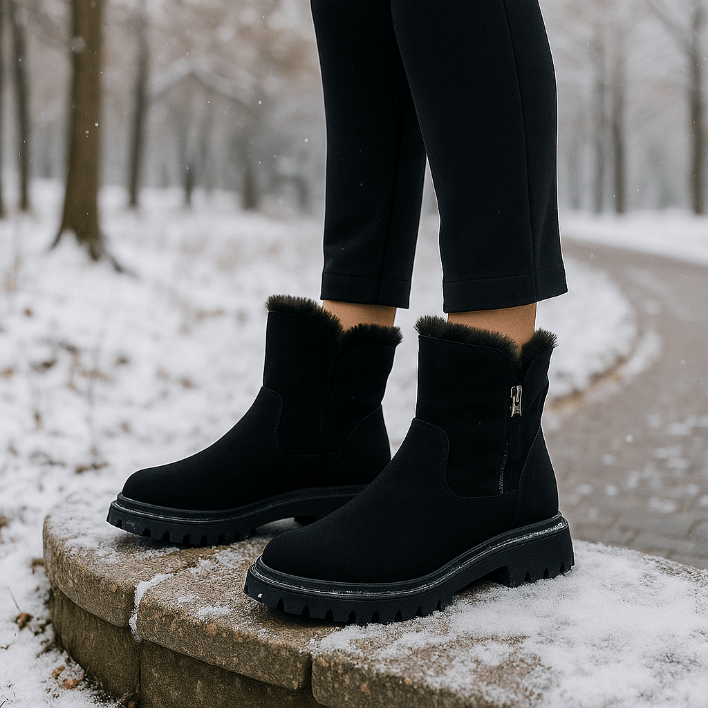Waterproof Winter Ankle Boots - Insulated Comfort - Superior Grip