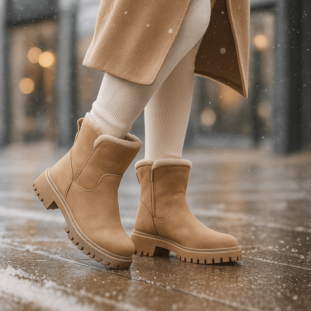 Waterproof Winter Ankle Boots - Insulated Comfort - Superior Grip
