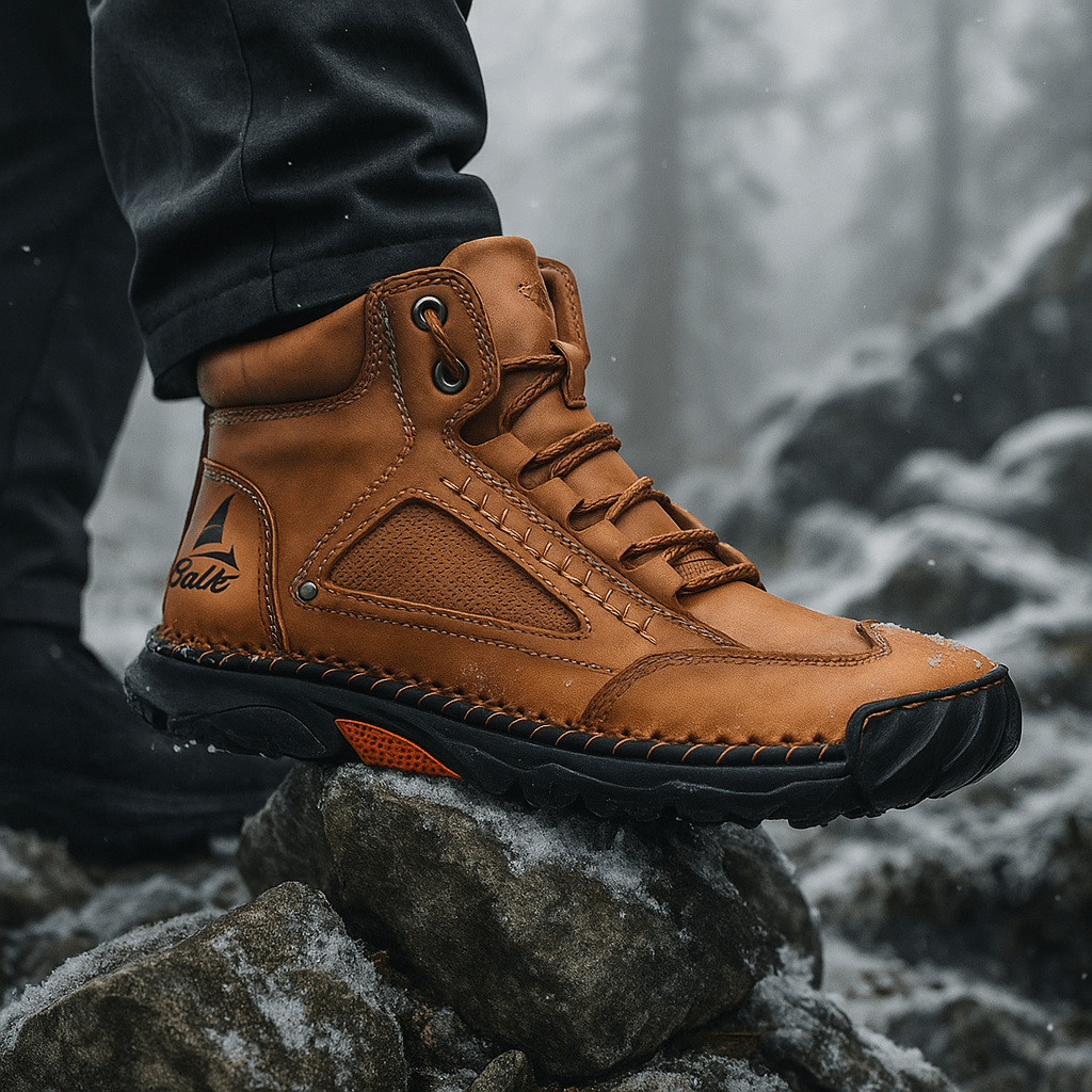 Waterproof Men's Ankle Boots - Non-Slip Sole - Rugged Grip