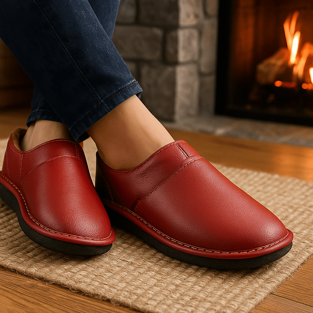 Men's Waterproof Leather Sandals - Comfortable - Warm