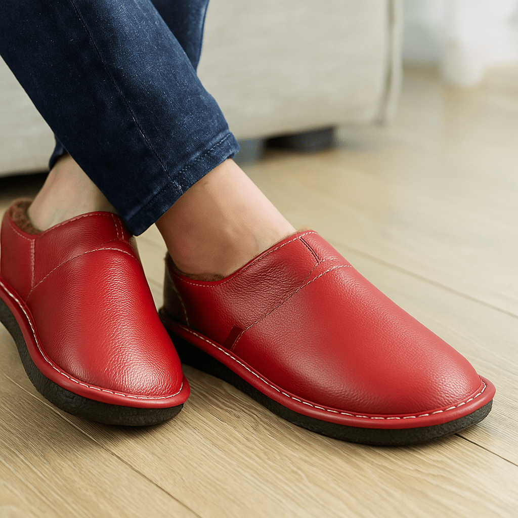 Men's Waterproof Leather Sandals - Comfortable - Warm