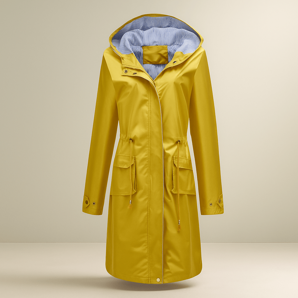 Waterproof Trench Coat - Knee-Length - Stylish Protection