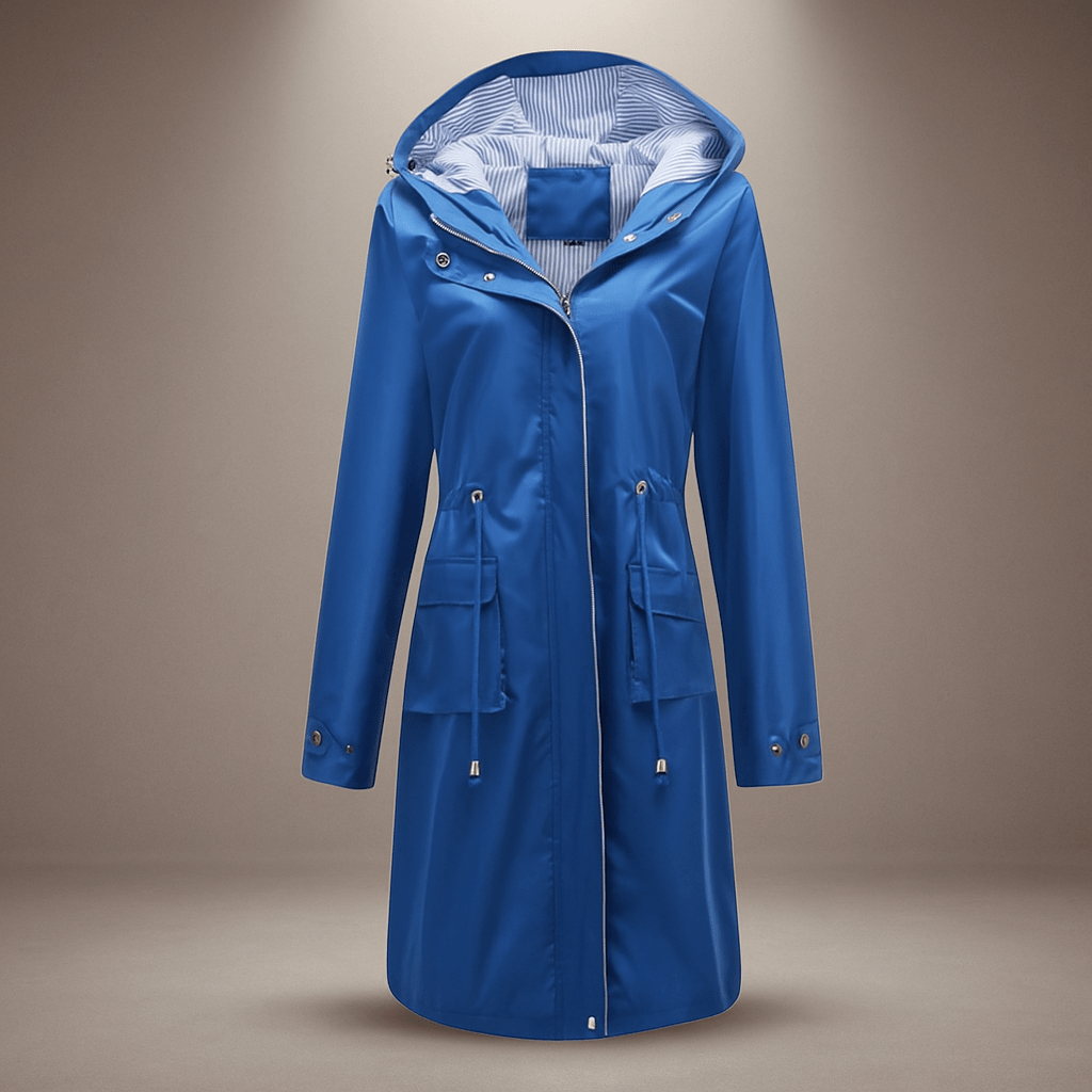 Waterproof Trench Coat - Knee-Length - Stylish Protection