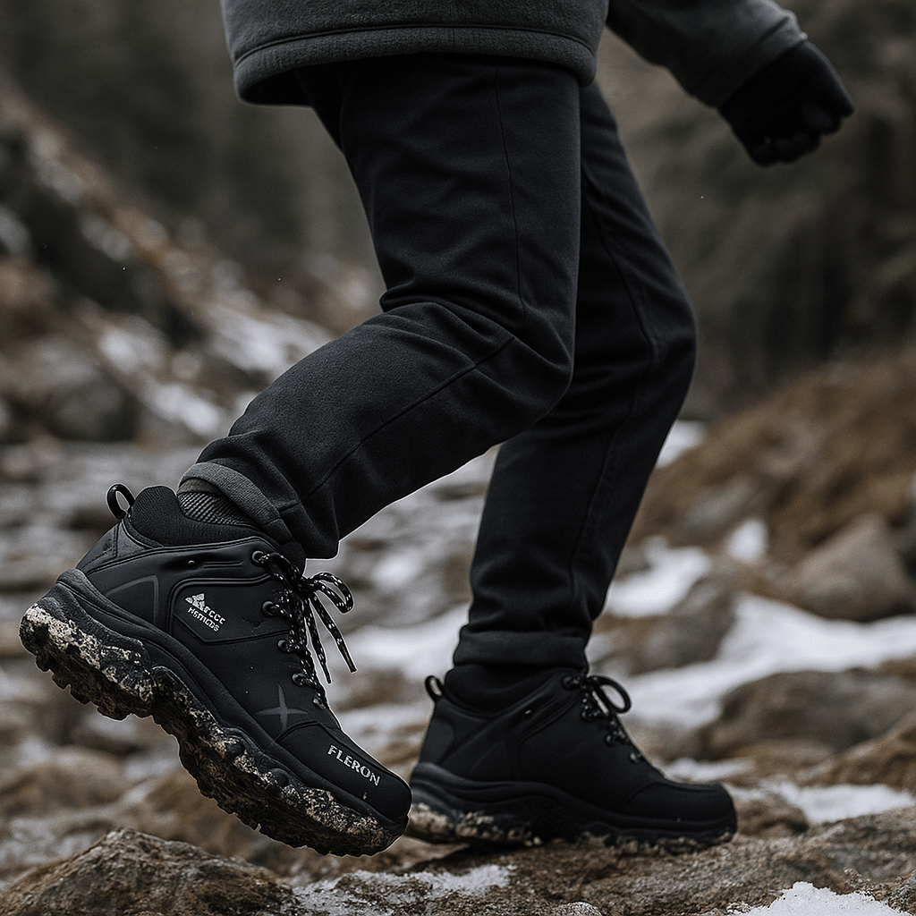 Men's High Trekking Boots - Comfortable - Non-Slip - Durable Grip