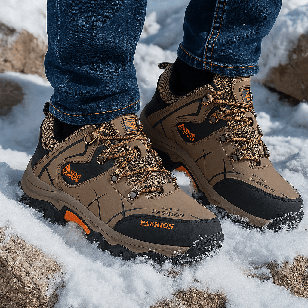 Men's High Trekking Boots - Comfortable - Non-Slip - Durable Grip