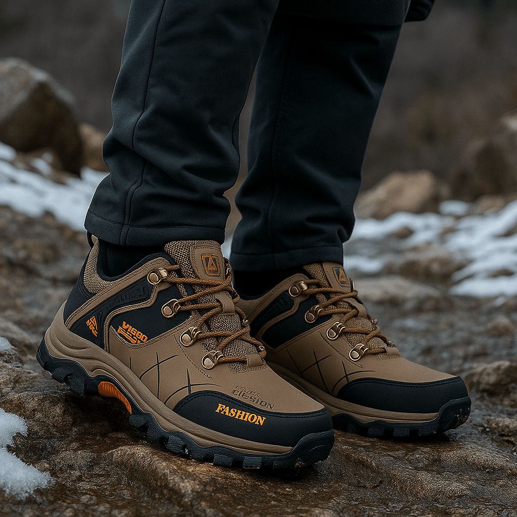 Men's High Trekking Boots - Comfortable - Non-Slip - Durable Grip